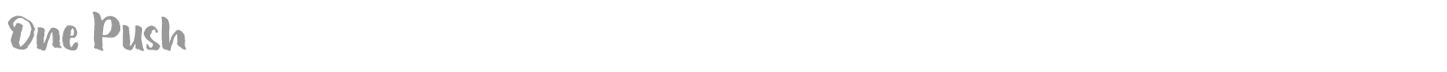 One Push font preview